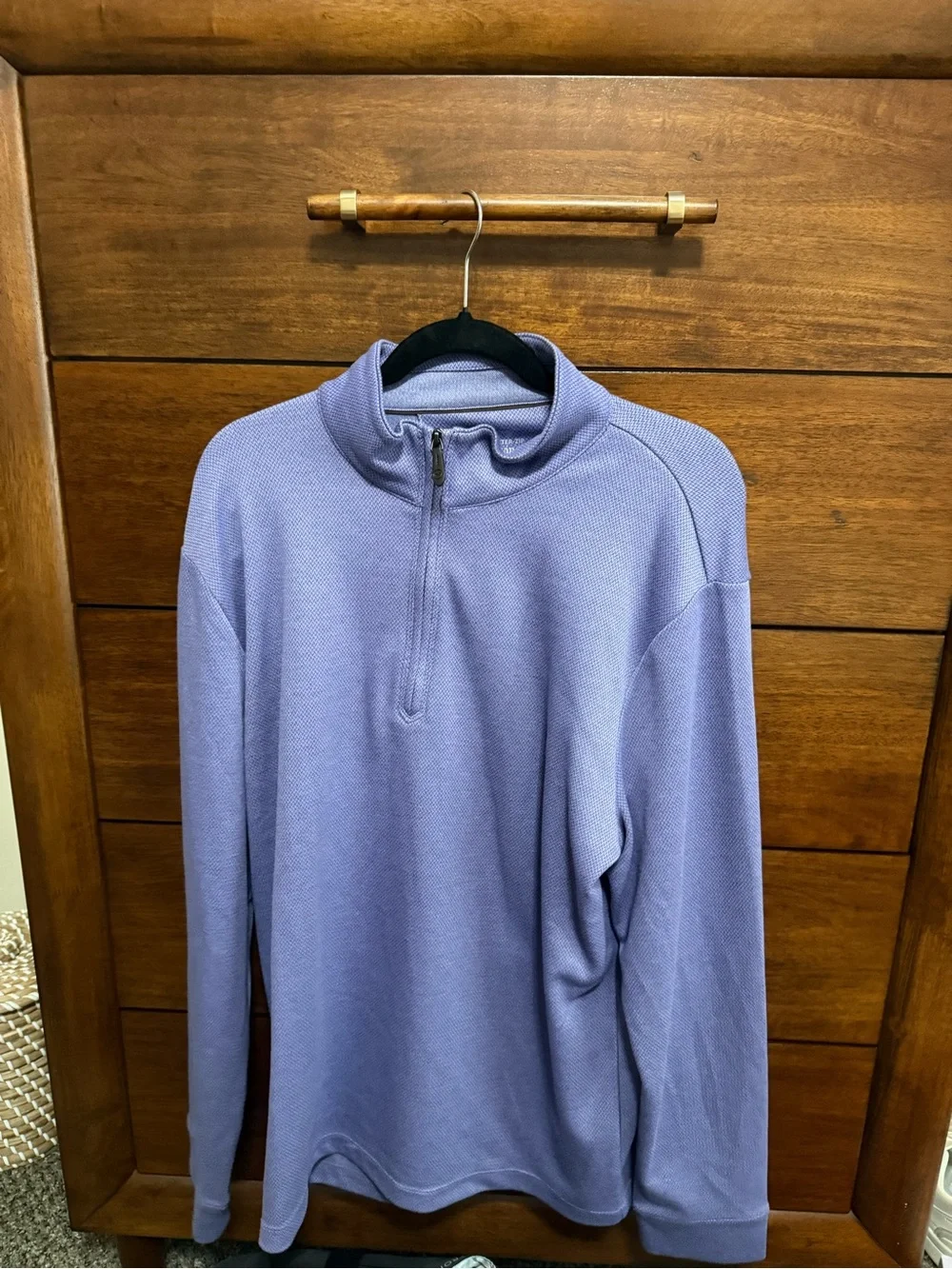 Vineyard Vines Men's Lavender Half-Zip Pullover